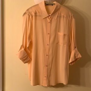 COPY - Alice + Olivia button-front blouse. NWT. Size L. Pretty color!
